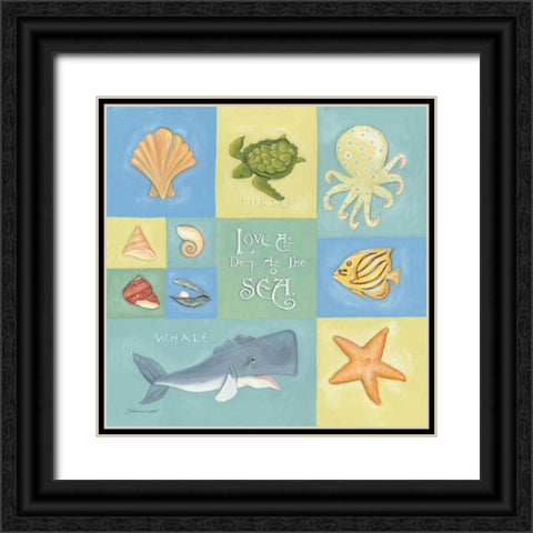 Love as Deep as the Sea Black Ornate Wood Framed Art Print with Double Matting by Marrott, Stephanie
