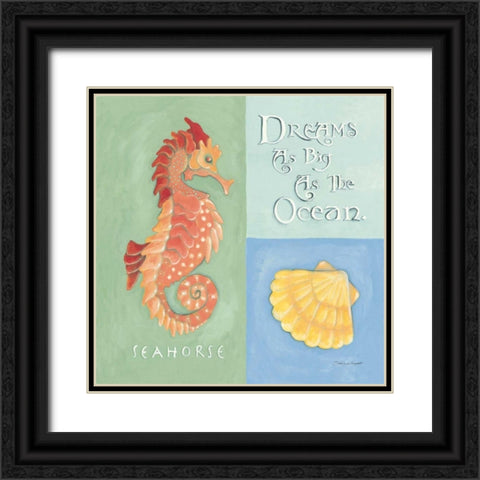 Dreams as Big as the Ocean Black Ornate Wood Framed Art Print with Double Matting by Marrott, Stephanie