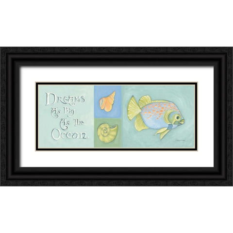 Dreams as Big as the Ocean Black Ornate Wood Framed Art Print with Double Matting by Marrott, Stephanie