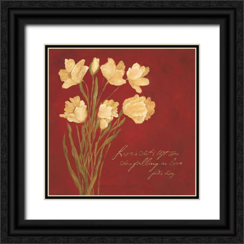 Love is Whats Left Black Ornate Wood Framed Art Print with Double Matting by Marrott, Stephanie