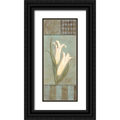 Lily Black Ornate Wood Framed Art Print with Double Matting by Marrott, Stephanie