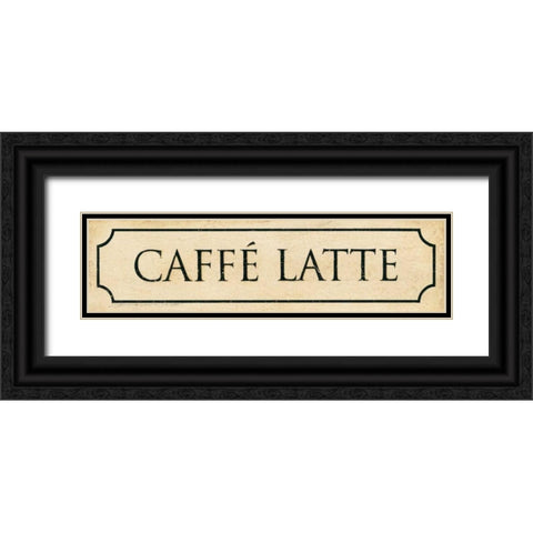 Caffe Latte Black Ornate Wood Framed Art Print with Double Matting by Marrott, Stephanie