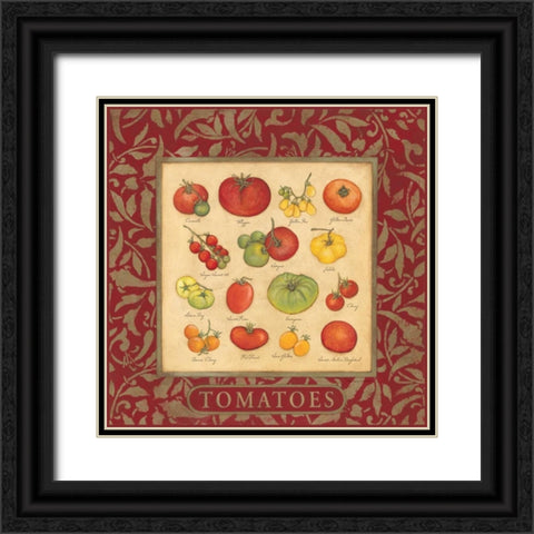 Tomatoes Black Ornate Wood Framed Art Print with Double Matting by Marrott, Stephanie
