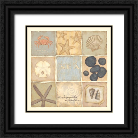 Swim in the Sea Black Ornate Wood Framed Art Print with Double Matting by Marrott, Stephanie