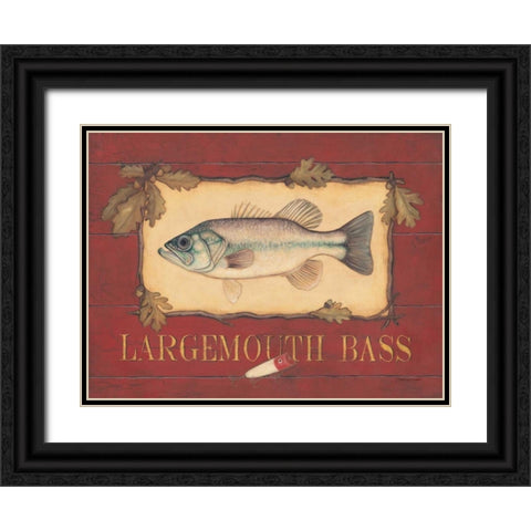 Bass Black Ornate Wood Framed Art Print with Double Matting by Marrott, Stephanie