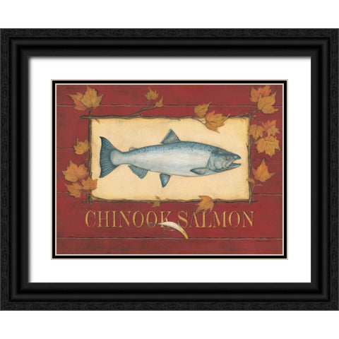 Chinook Bass Black Ornate Wood Framed Art Print with Double Matting by Marrott, Stephanie