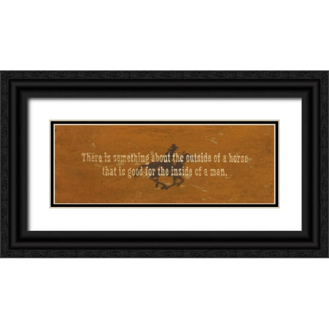 Inside of a Man Black Ornate Wood Framed Art Print with Double Matting by Marrott, Stephanie