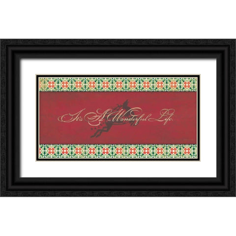 Wonderful Life Black Ornate Wood Framed Art Print with Double Matting by Marrott, Stephanie