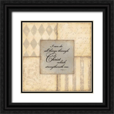 I Can Do Black Ornate Wood Framed Art Print with Double Matting by Marrott, Stephanie