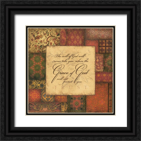 Trust Black Ornate Wood Framed Art Print with Double Matting by Marrott, Stephanie