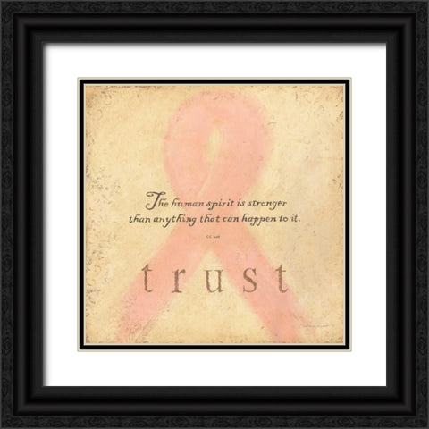Trust Black Ornate Wood Framed Art Print with Double Matting by Marrott, Stephanie