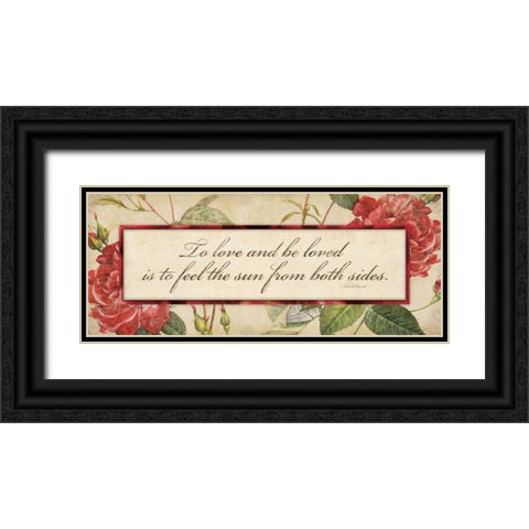 To Love Black Ornate Wood Framed Art Print with Double Matting by Marrott, Stephanie