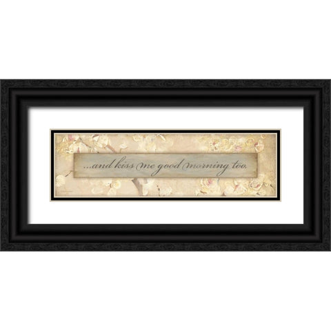And Kiss Me Black Ornate Wood Framed Art Print with Double Matting by Marrott, Stephanie