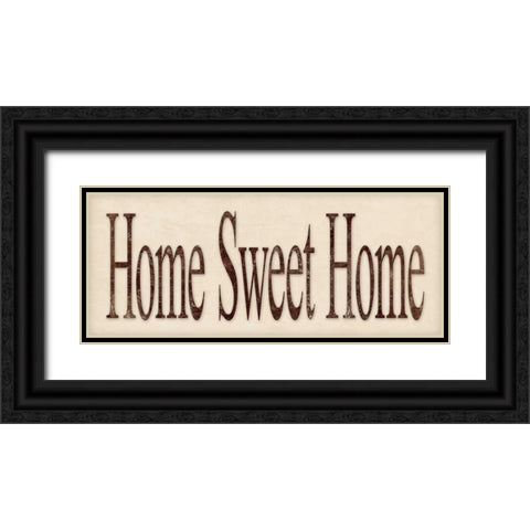 Home Sweet Home Black Ornate Wood Framed Art Print with Double Matting by Marrott, Stephanie