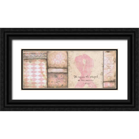 Strength Black Ornate Wood Framed Art Print with Double Matting by Marrott, Stephanie