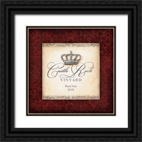 Pinot Black Ornate Wood Framed Art Print with Double Matting by Marrott, Stephanie
