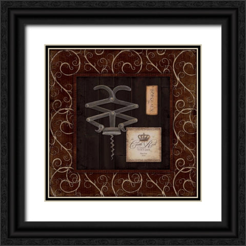 Corkscrew I Black Ornate Wood Framed Art Print with Double Matting by Marrott, Stephanie