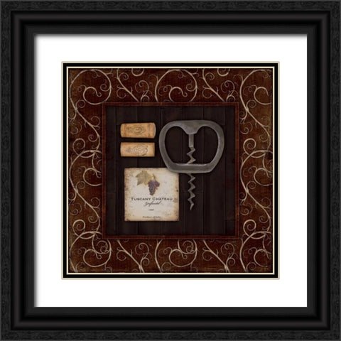Corkscrew IV Black Ornate Wood Framed Art Print with Double Matting by Marrott, Stephanie