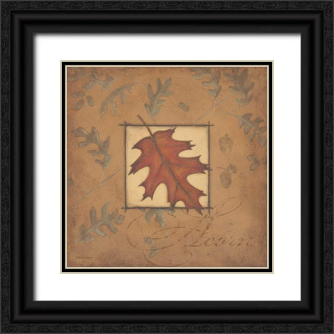 Acorn Black Ornate Wood Framed Art Print with Double Matting by Marrott, Stephanie