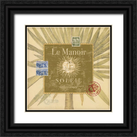 Sun Sign Black Ornate Wood Framed Art Print with Double Matting by Marrott, Stephanie