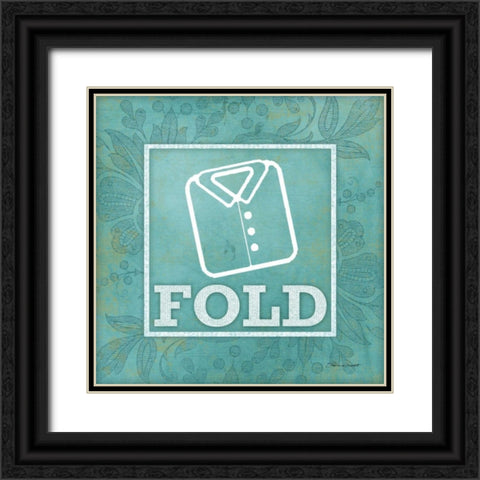 Fold Black Ornate Wood Framed Art Print with Double Matting by Marrott, Stephanie