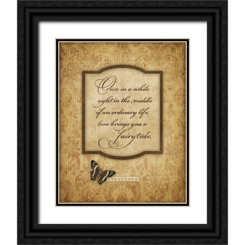 Once in a While Black Ornate Wood Framed Art Print with Double Matting by Marrott, Stephanie