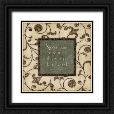 Never Lose Black Ornate Wood Framed Art Print with Double Matting by Marrott, Stephanie