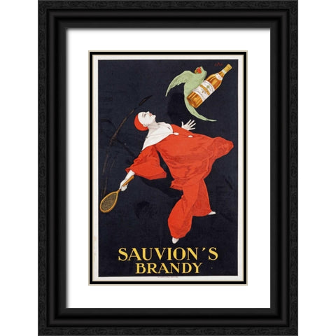 Sauvions Brandy Black Ornate Wood Framed Art Print with Double Matting by Stall, I.