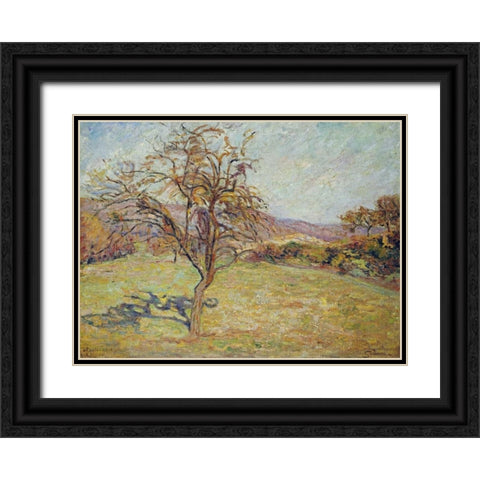 Landscape Black Ornate Wood Framed Art Print with Double Matting by Guillaumin, Armand