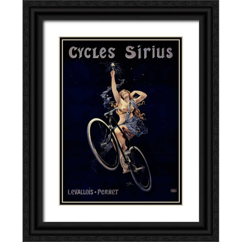 Cycles Sirius Black Ornate Wood Framed Art Print with Double Matting by Gray, H.