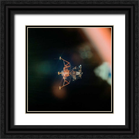 Eagle the Apollo 11 Lunar Module, 1969 Black Ornate Wood Framed Art Print with Double Matting by NASA