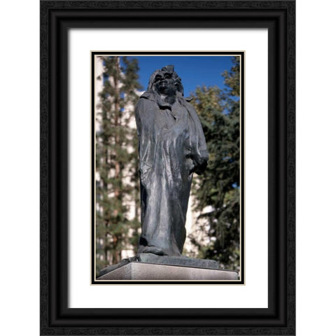Monument to Honore de Balzac, 1897 Black Ornate Wood Framed Art Print with Double Matting by Rodin, Auguste
