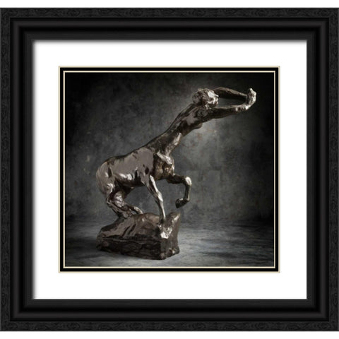 Female Centaur, ca. 1887-1889 Black Ornate Wood Framed Art Print with Double Matting by Rodin, Auguste