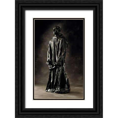Jean dAire, ca. 1886-1895 Black Ornate Wood Framed Art Print with Double Matting by Rodin, Auguste