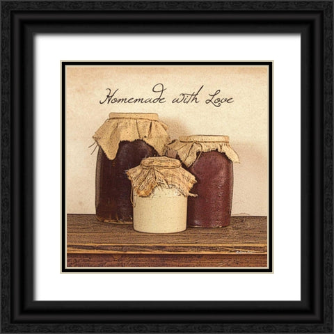 Homemade with Love Black Ornate Wood Framed Art Print with Double Matting by Boyer, Susie