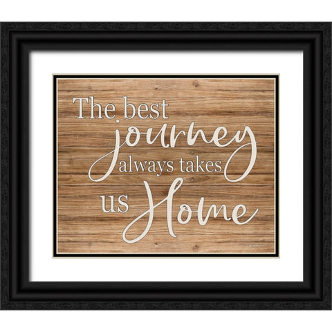The Best Journey Black Ornate Wood Framed Art Print with Double Matting by Boyer, Susie