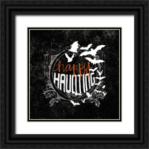 Happy Haunting II Black Ornate Wood Framed Art Print with Double Matting by Dogwood Portfolio