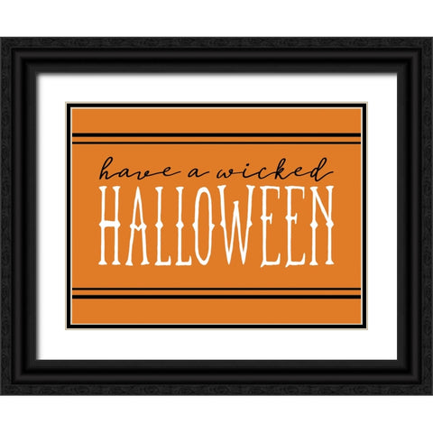 Wicked Halloween Black Ornate Wood Framed Art Print with Double Matting by Dogwood Portfolio