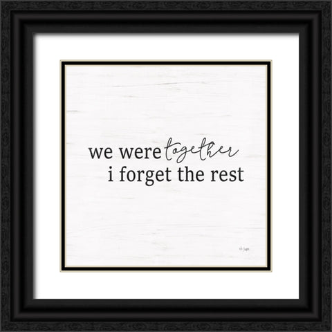 We Were Together Black Ornate Wood Framed Art Print with Double Matting by Jaxn Blvd.
