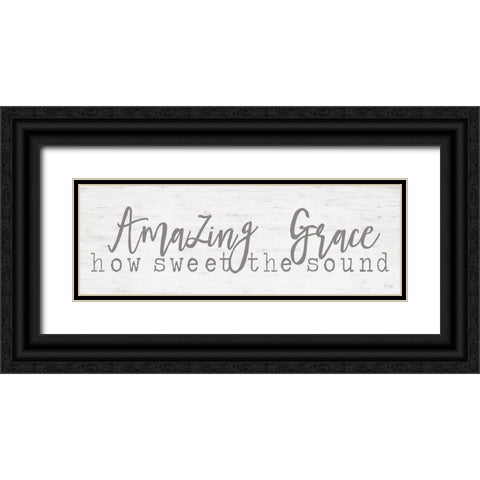 Amazing Grace Black Ornate Wood Framed Art Print with Double Matting by Jaxn Blvd.