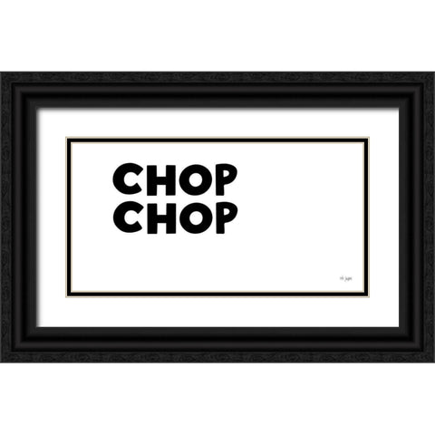 Chop-Chop Black Ornate Wood Framed Art Print with Double Matting by Jaxn Blvd.