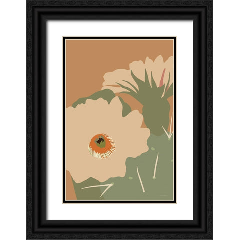 Pretty Prickle 2 Black Ornate Wood Framed Art Print with Double Matting by Kamdon Kreations