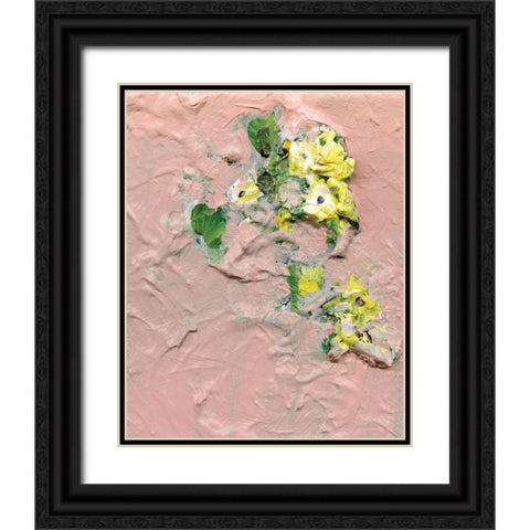 Trampled Beauty Black Ornate Wood Framed Art Print with Double Matting by Kamdon Kreations
