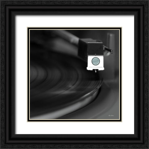 Put on a Record Black Ornate Wood Framed Art Print with Double Matting by Deiter, Lori
