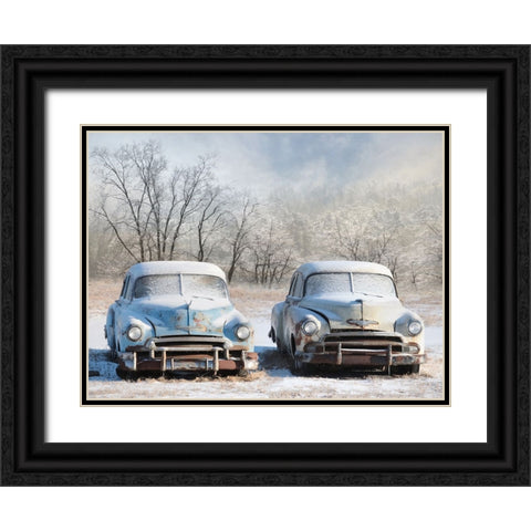 Rust in Peace II Black Ornate Wood Framed Art Print with Double Matting by Deiter, Lori
