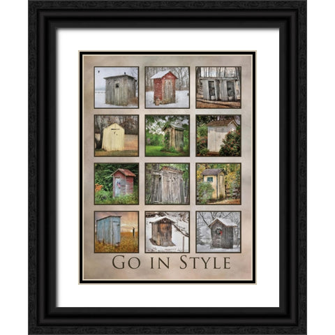 Go in Style Black Ornate Wood Framed Art Print with Double Matting by Deiter, Lori