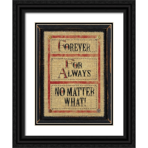 Forever Black Ornate Wood Framed Art Print with Double Matting by Spivey, Linda