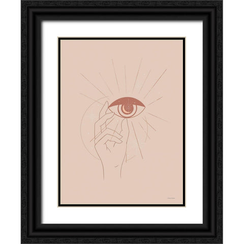 Its All in the Eyes of the Beholder Black Ornate Wood Framed Art Print with Double Matting by Nieman, Rachel