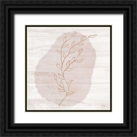 Freely Black Ornate Wood Framed Art Print with Double Matting by Yass Naffas Designs