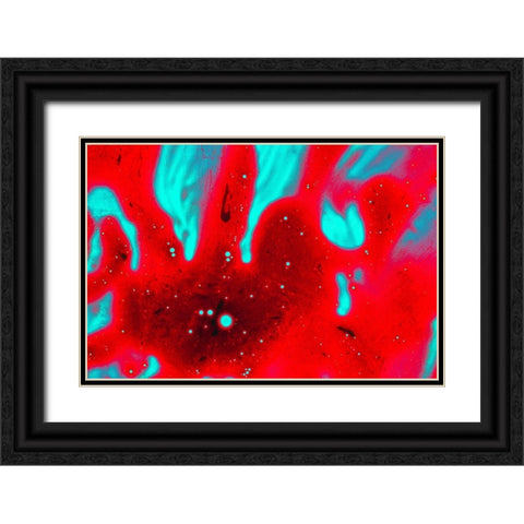 Paint-oil and water Black Ornate Wood Framed Art Print with Double Matting by Muench, Zandria